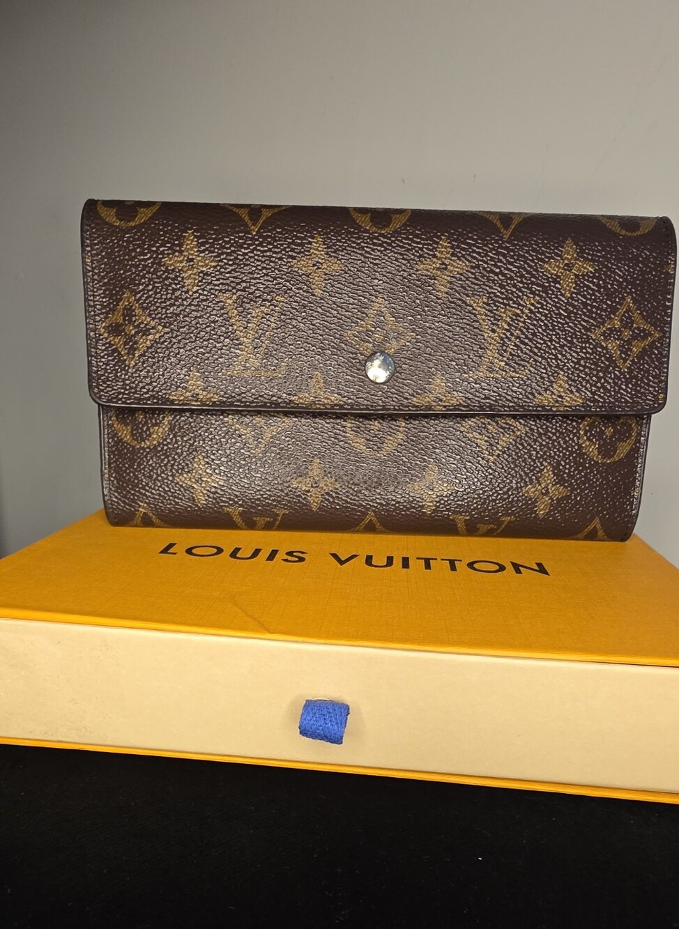 Louis Vuitton Monogram Continental Wallet W/Box Authentic